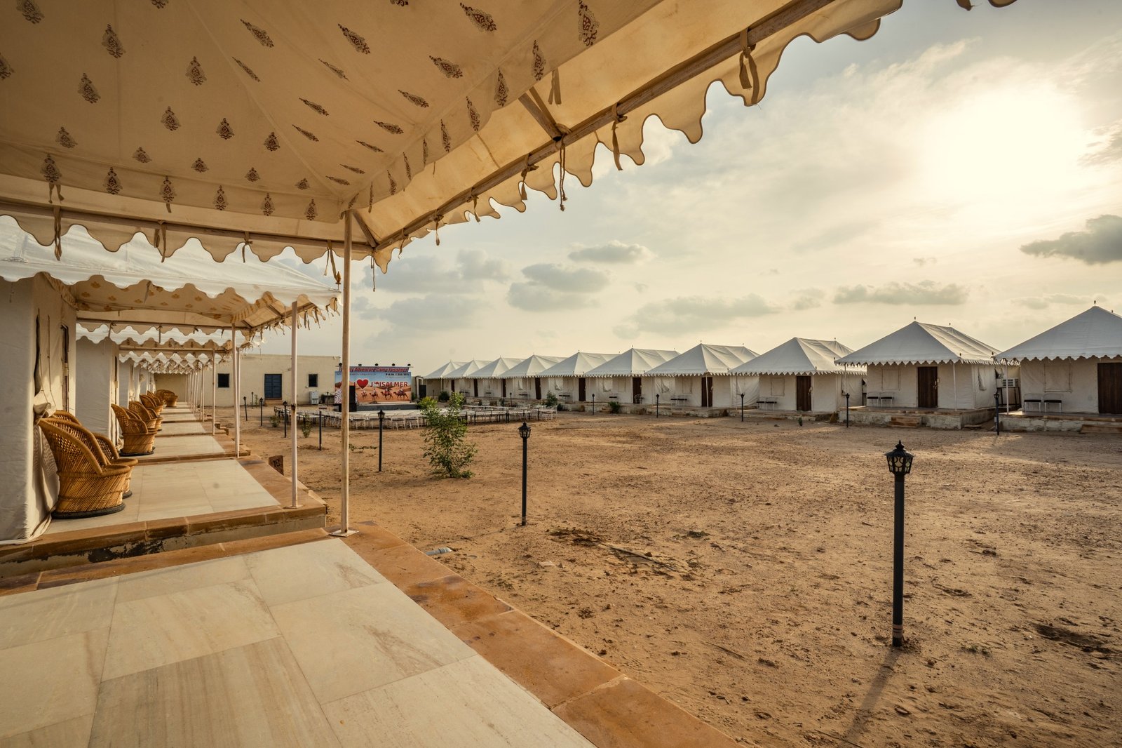 View of Happy Adventure Camp from a luxury tent