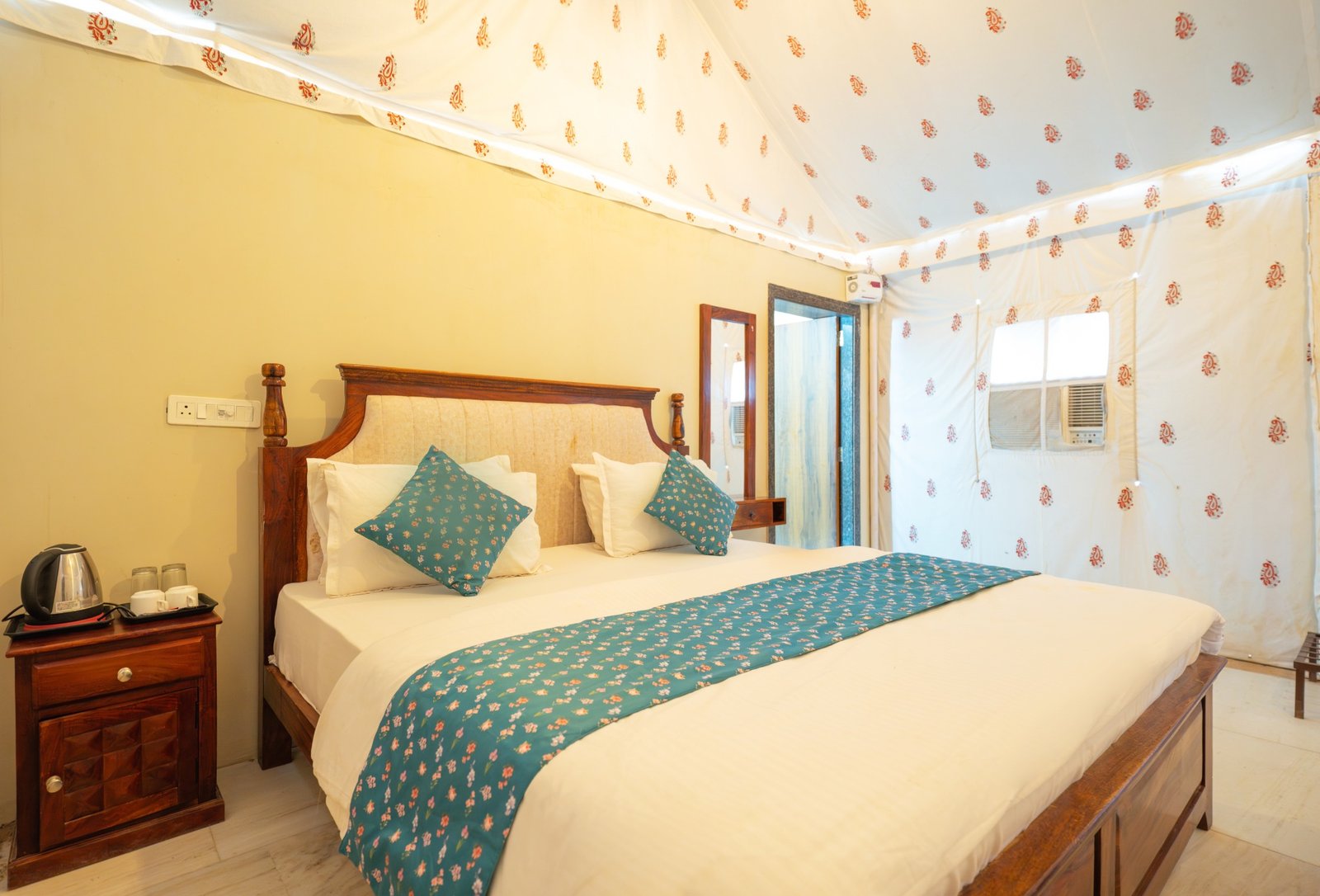 Deluxe tent accommodation at Happy Adventure Camp