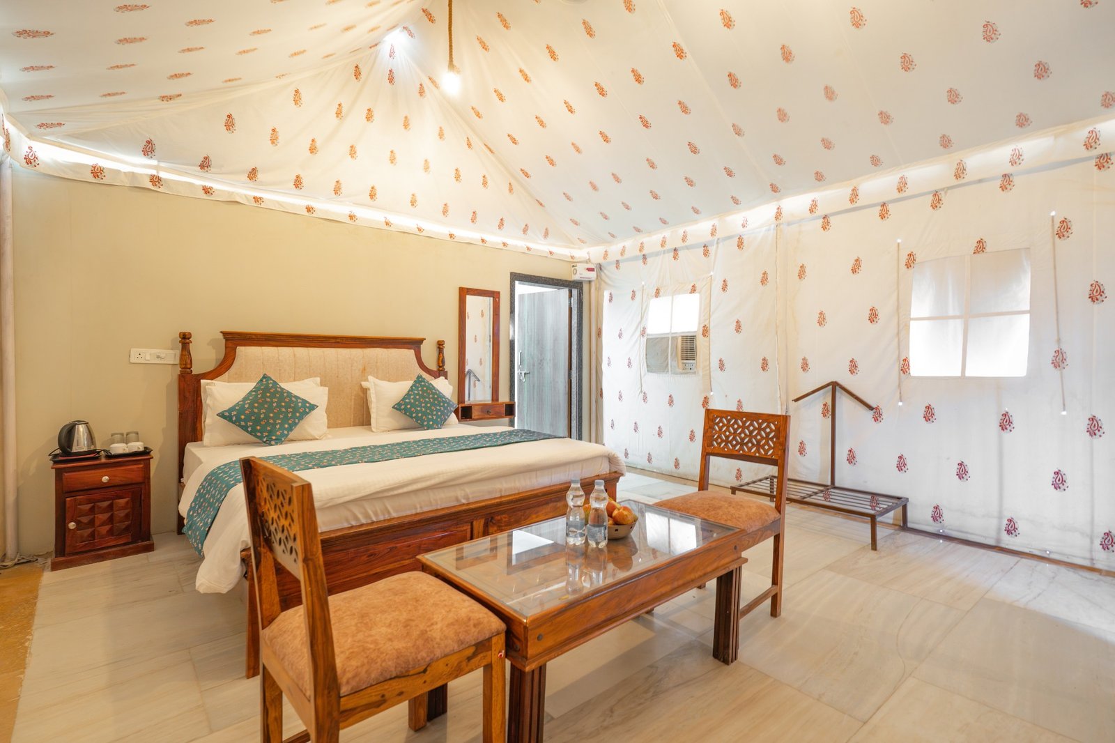 Luxury tent room at Happy Adventure Camp Jaisalmer